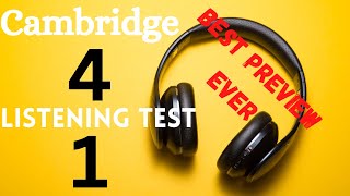 Cambridge IELTS 4 | Listening Test 1 | With Answers | HD