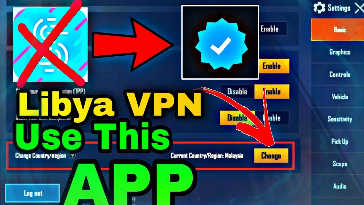 Libya VPN in Pubg | An app haing Libya VPN | How to get Libya VPN | Speedy no Libya VPN👍