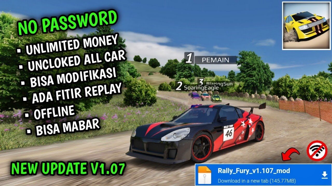 Akhirnya update lagi Rally Fury Mod Apk v1.07 Terbaru 2023