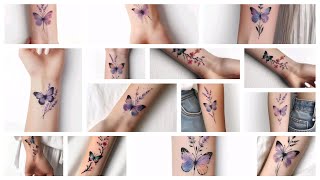 Wow 😮 amazing 😻 butterfly 🦋 and letter tattoo designs \\ #explore #simpletattoo #viralvideo