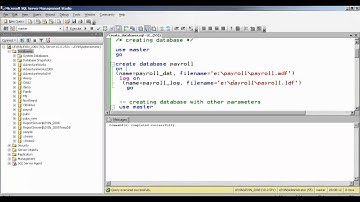 introduction to sql server 2008 create database transact - sql