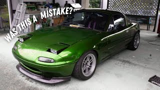 WRAPPING THE DRIFT MIATA... AGAIN! Drift mx5 Ep. 17