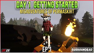 Surviving day 1 in this incredible indie zombie game! | The Misadventures of Perma-Skirt EP 1 screenshot 3