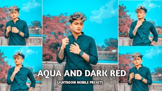 Aqua And Dark Red Effect Lightroom Editing Tutorial screenshot 3