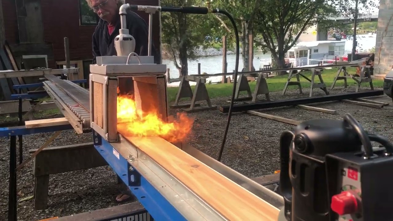 Shou Sugi Ban Cedar Siding Using a Tiger Torch