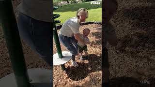 Proof kids love chaos! 🥰 #fails #funny #playground #shorts