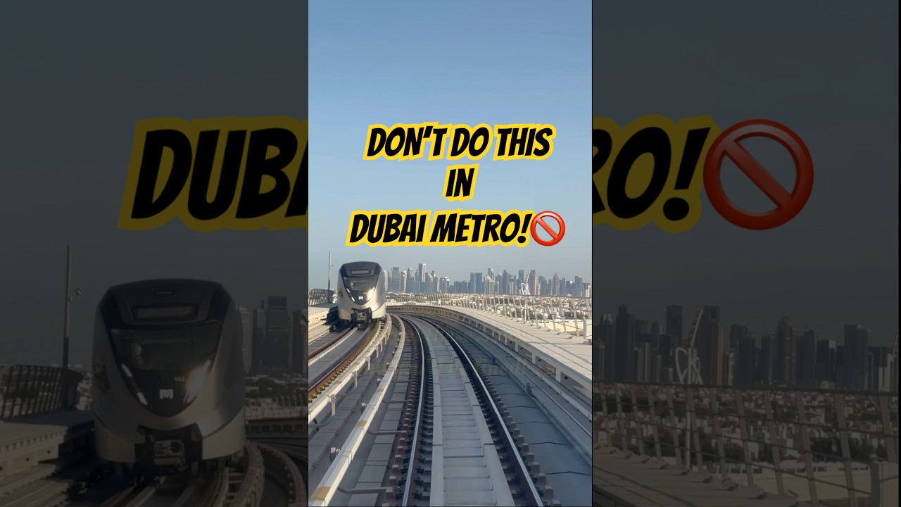🚇 2 Dubai Metro Rules You Must Know! | Avoid Big Fines in Dubai 🇦🇪😱