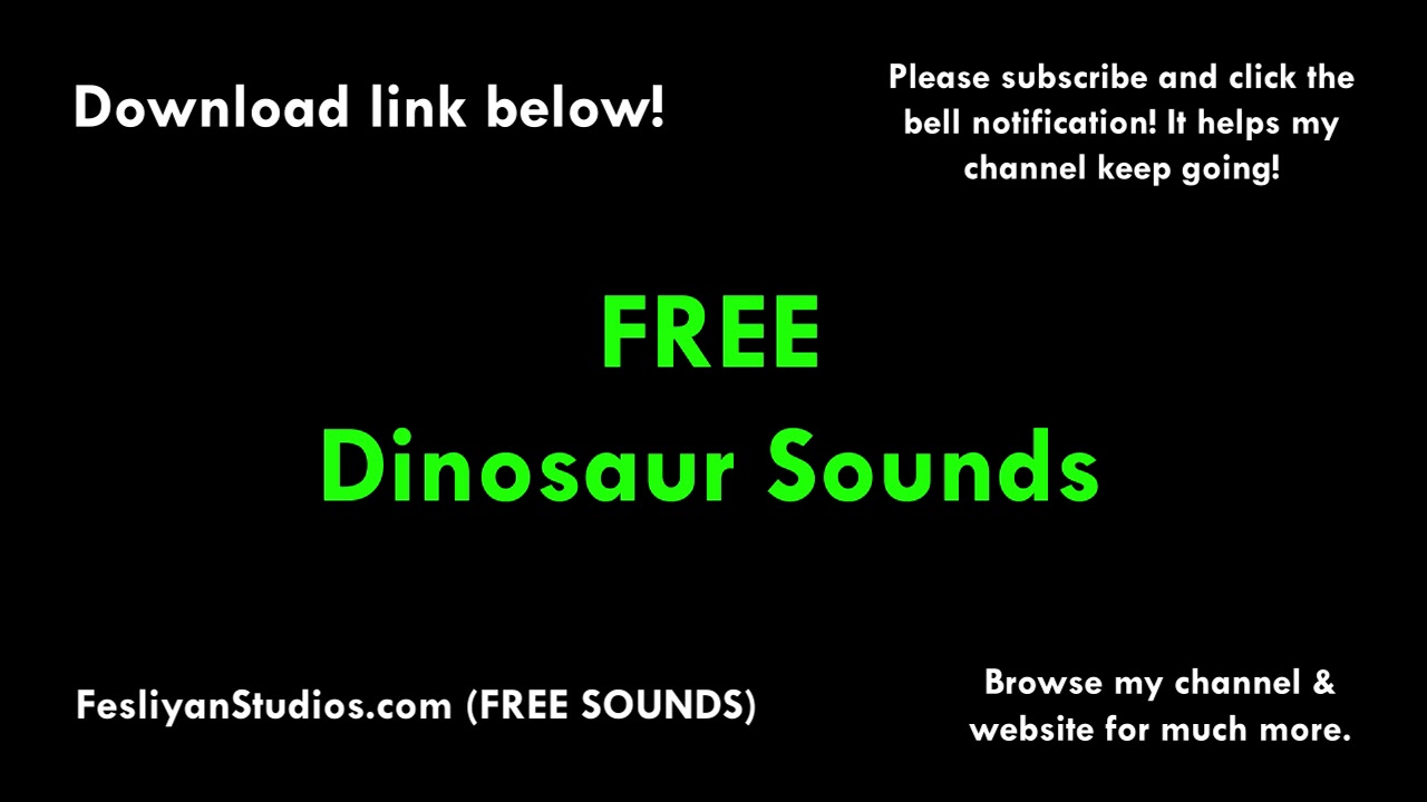 Free Dinosaur sounds • Uppbeat