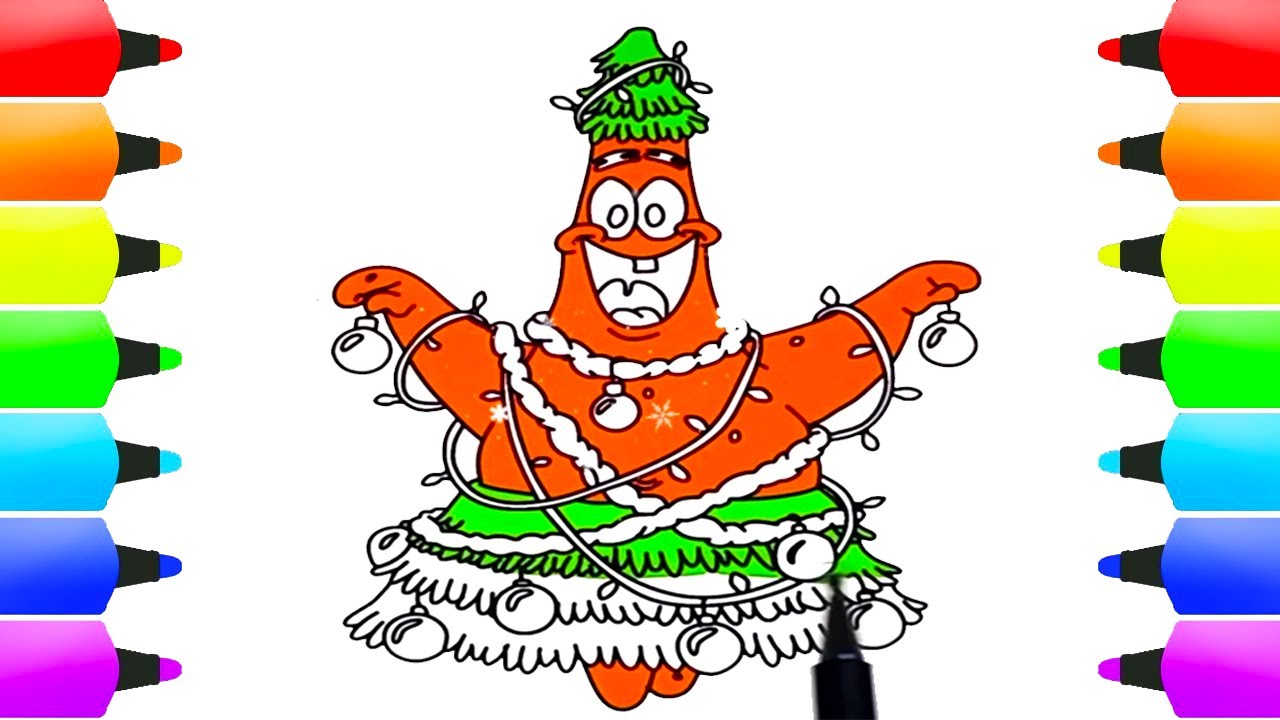 Spongebob Christmas Coloring Pages Patrick Friend - Patrick Spongebob