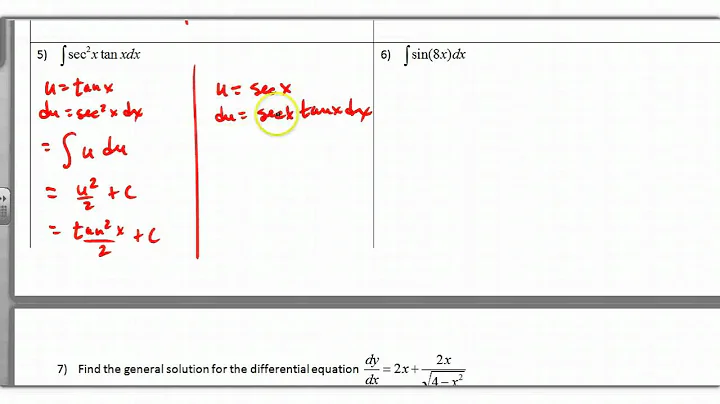 Calc Section 4.5 U-substitution