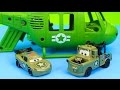 Army Lightning McQueen & Mater have their first mission save Gil creative play Just4fun290