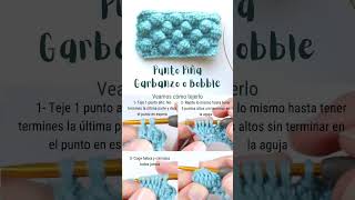 Aprende puntos con textura en crochet 🧐 #ganchillo #crochet