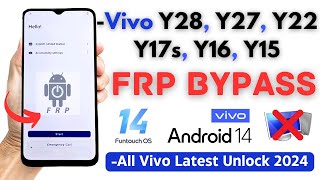 -Unlock All Vivo FRP Bypass Latest Security 2024 Without PC -Vivo Y28, Y22, Y15, Y16, Y27 Frp Google