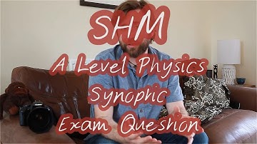 Simple Harmonic Motion (SHM) - A Level Physics Exam Practice Question - Calculation - Revision