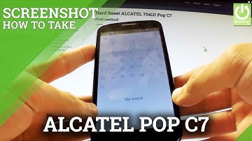 Screenshots in ALCATEL 7041D Pop C7 - How to Save Screen in ALCATEL