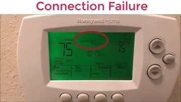 How To Reset Honeywell WIFI Thermostat Connection Failure Series RTH6500WF or RTH6580WF