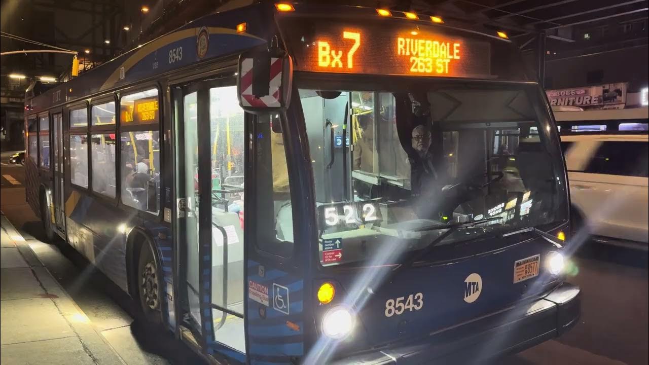 MTA New York City Bus 2019 Nova Bus LFS 8543 On The Bx7 Broadway