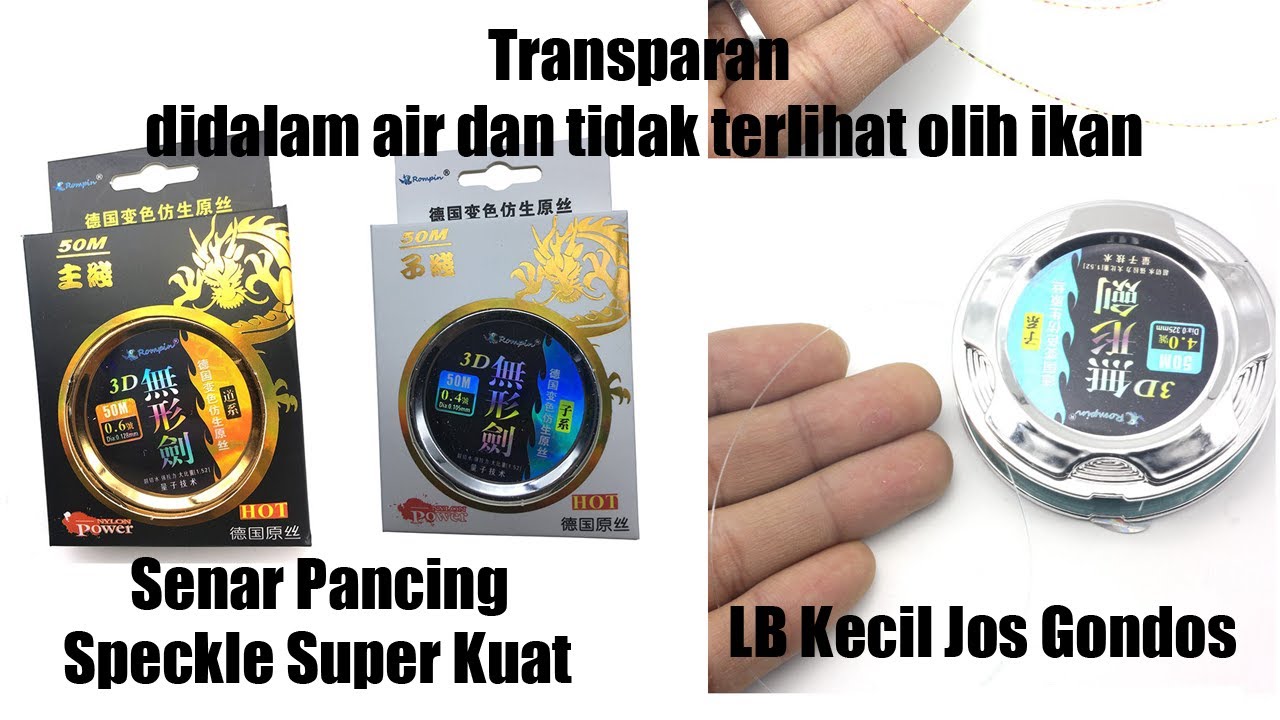 Senar pancing Jerman 3DSpeckle Super Kuat