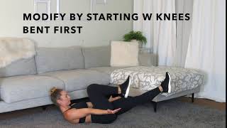 Reverse Crunch Single Leg
