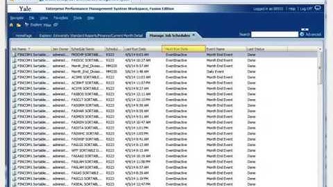 Data Warehouse Portal: Scheduling Reports and Managing Report Schedules