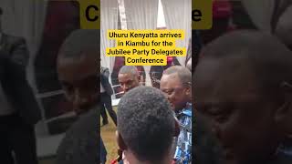 Uhuru Kenyatta arrives in Kiambu for the Jubilee Party Delegates Conference #uhurukenyatta #shorts