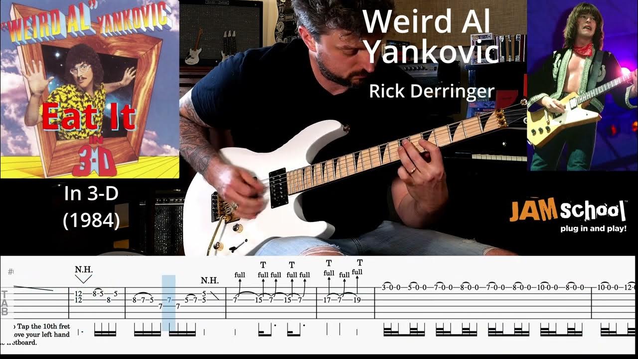 Weird Al Yankovic Eat It Guitar Solo with TAB (Rick Derringer) Weird Al Yankovic Eat It Guitar Solo with TAB (Rick Derringer)