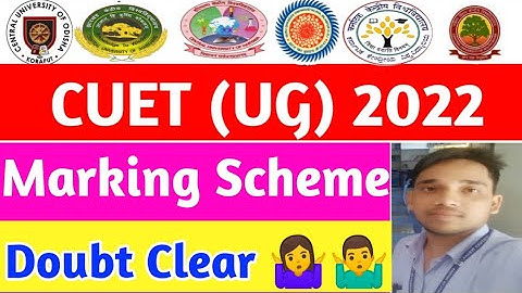 CUET 2022 Marking Scheme & Structure of Examination!!Negative Marking