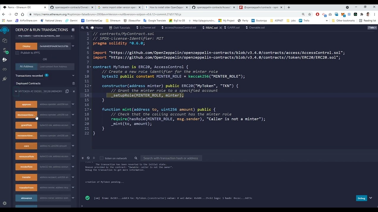 OpenZeppelin  Role-Based Access Control