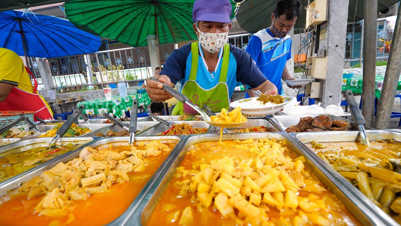 $1 Curry Dinner!! Night Market STREET FOOD Tour! | Trang (ตรัง), Thailand | Mark Wiens