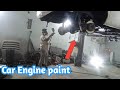 how to paint car engine/ Auto paint/ Spray paint/ engine paint Kase Karen