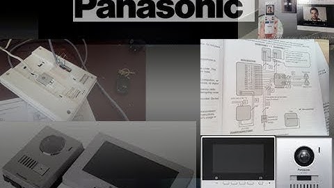 panasonic intercom full installation connection installation  guide wifi phone system VL-SVN511CX