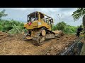 Craze cat d6r xl bulldozer cleans up mystery mountain
