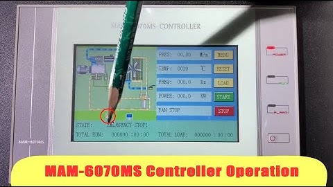 Screw Compressor MAM-6070MS PLC Controller Operation----- WINDBELL