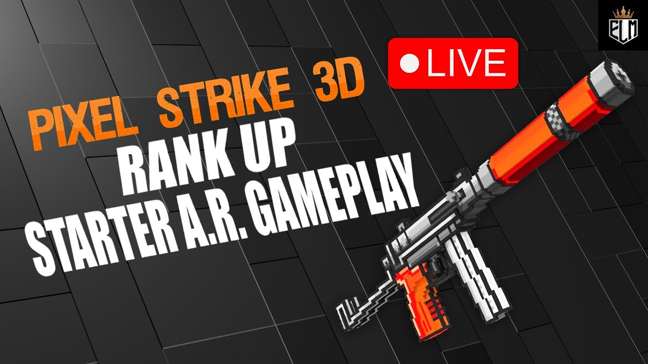 🔴 Pixel Strike 3D How far I can rank up and starter AR gameplay by ...