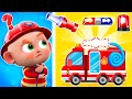 Wheels on the Fire Truck 🚒 | Fire Truck Song | Nursery Rhymes &amp; Kids Song | PIB World