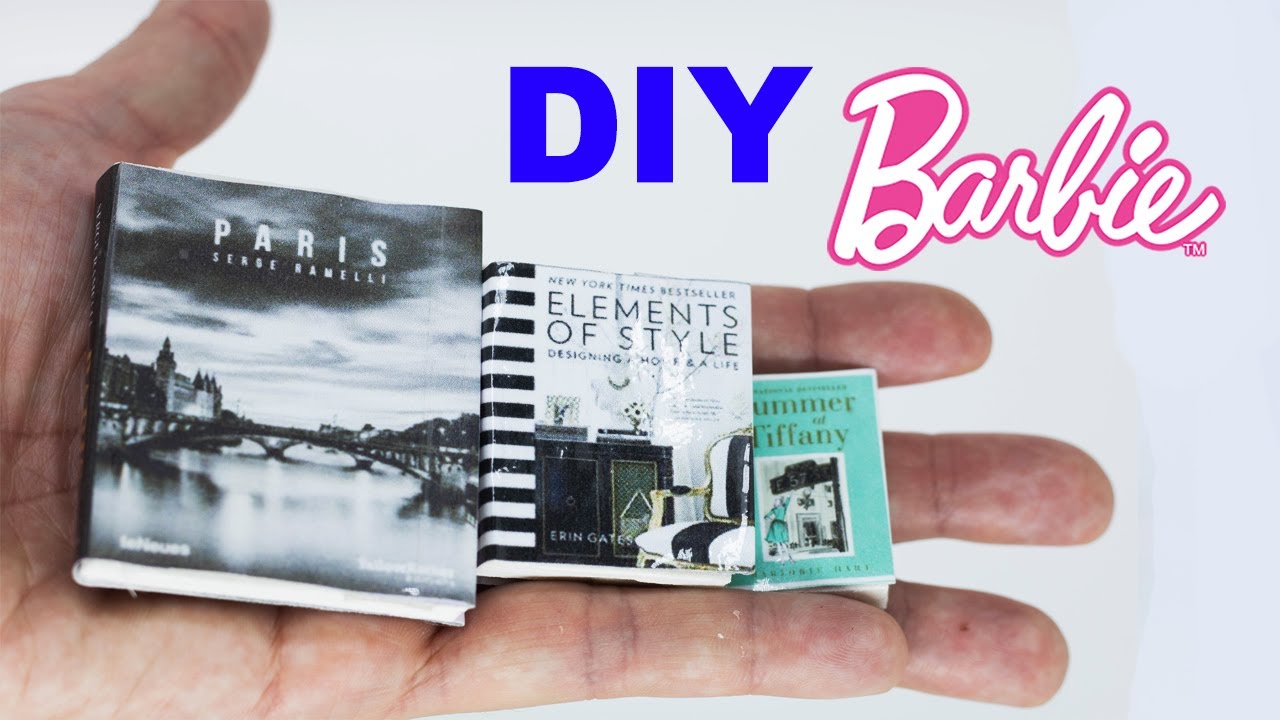 DIY - Como fazer mini livros para sua boneca