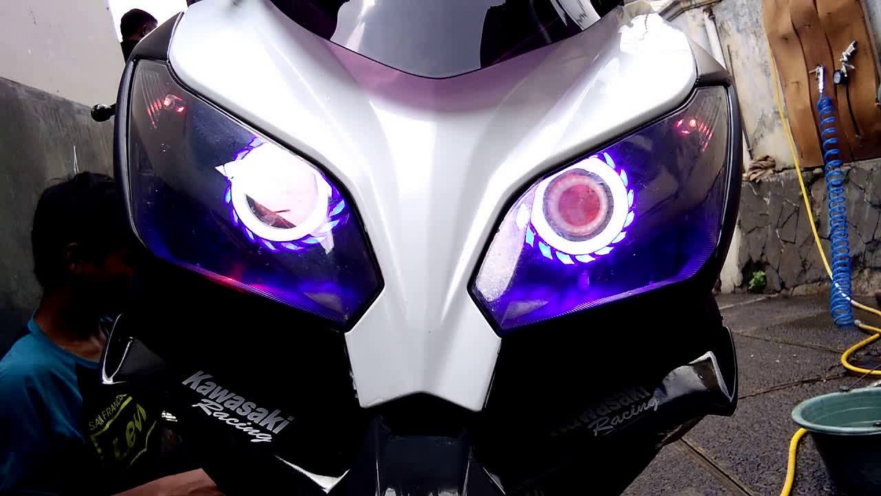 Modifikasi odif lampu ninja 250 Keren - YouTube