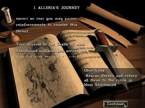 Warcraft 2: Beyond the Dark Portal - Human Mission 1: Alleria's Journey (Walkthrough)