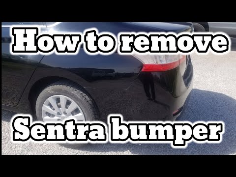 How to remove Sentra rear bumper.  diy repair, nissan sentra,