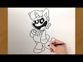 How To Draw CraftyCorn Easy Step By Step Tutorial | Poppy Playtime Chapter 3