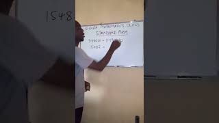 EXPRESSING NUMBERS IN STANDARD FORM