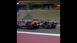 Lewis Hamilton and George Russel make contact in #qatargp #F1 #viral