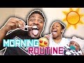 OUR MORNING ROUTINE AS A COUPLE! | NEWBORN BABY EDITION