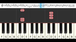 ADO - FLEETING LULLABY (One Piece Film Red OST) | Melodica Pianika - Tutorial