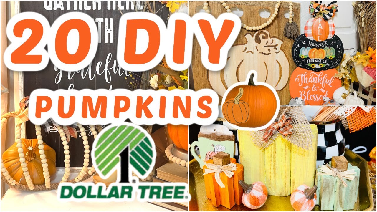 LiveLoveDIY: DIY Dollar Store Fall Pumpkin Centerpiece