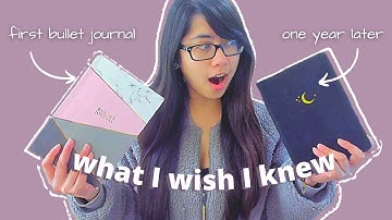 WHAT I WISH I KNEW before starting a bullet journal | My honest experience one year later