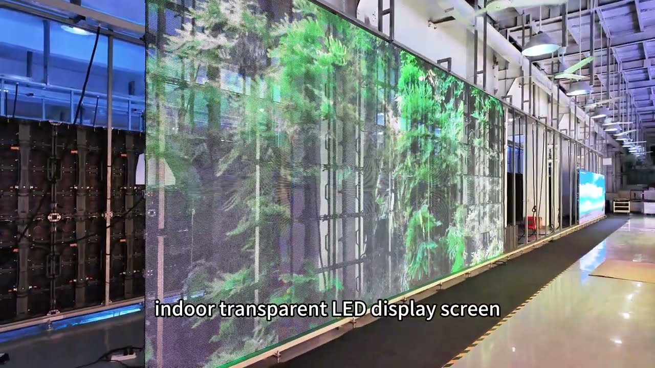 60 шт. EA1000TiR P3.91 Прозрачный светодиодный экран для аренды в помещении для США