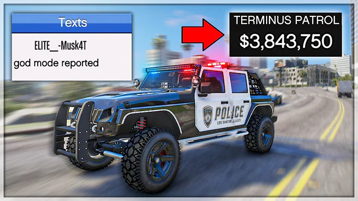Arresting Toxic Griefers with my "Godmode" Police Truck on GTA Online!!