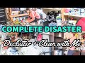 COMPLETE DISASTER CLEANING | EXTREME GARAGE DECLUTTER + CLEAN WITH ME | BIG MESS CLEANING MOTIVATION