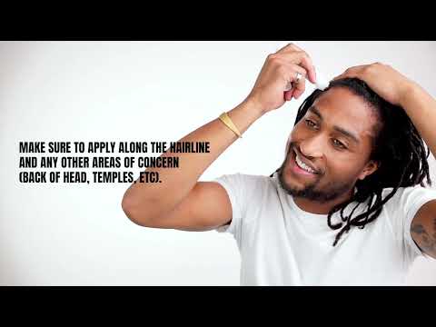 Khal shows you how to apply REVIVV topical hair growth serum for men and women.